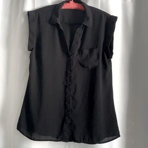 Lightweight Black Sheer blouse